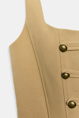 TOP CORSETERO BOTONES / Beige - Zara фото 8
