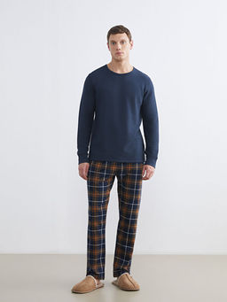 Standart Kal?p Ekose Erkek Pijama Alt