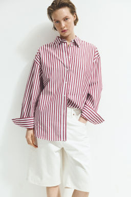 Camisa oversize de popelina - H&m фото 6