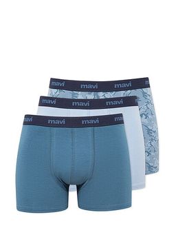 3lu Mavi Boxer Seti