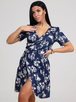 156 ЖЕНСКИЙ ХАЛАТ (Темно-синий) - А-дина фото 3