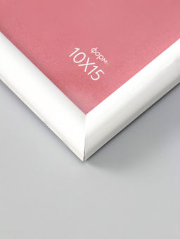 Фоторамка для фото 10×15 см Oframe, пластик, белый, (пластиковый экран)