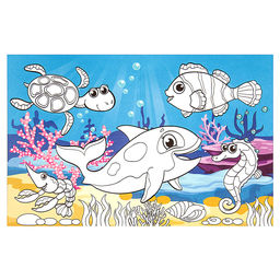 Раскраска длинная Подводный мир - Буква-ленд фото 3