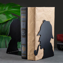 Подставка для книг «Сыщик», набор 2 шт., 15×10×10 см, чёрный