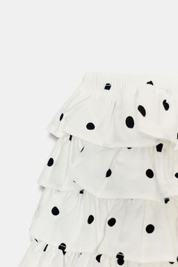 SHORTS MINI VOLANTES LUNARES / Crudo / Negro - Zara фото 8