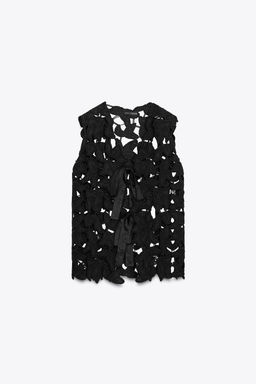 ZW COLLECTION CROCHET WAISTCOAT - Zara фото 2