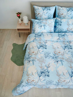 Пододеяльник поплин - Симфония, цвет голубой 180х215