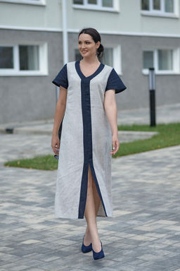 Платье  100% лен