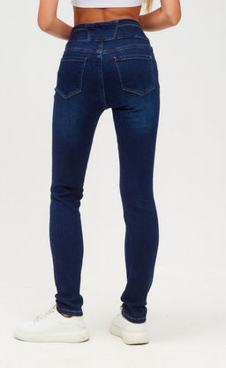 Джинсы женские зауженные P222-0131 синие - Primm фото 5