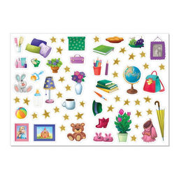 Наклейки Наряди куколку. Сестрёнки, 12 стр.