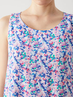 Bisiklet Yaka ?i?ekli Elbise