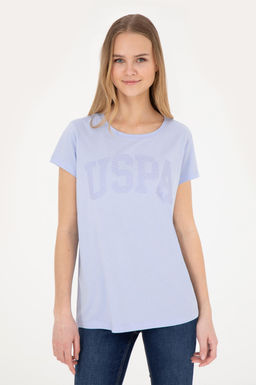 Женская синяя базовая футболка - U.s. polo assn фото 2