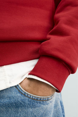 BASIC QUARTER-ZIP SWEATSHIRT - Zara фото 14