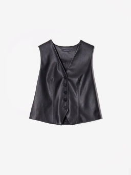 Жилет из экокожи - Emka фото 5