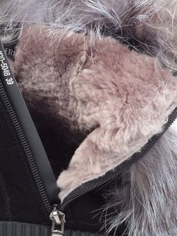 04-M20-5046 Ботинки зимние женские (натуральная замша, натуральный мех) - Фабричный китай фото 19