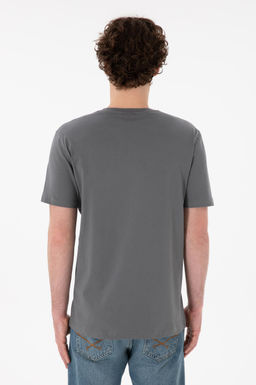 Erkek Regular Fit V Yaka Antrasit Basic Ti__rt Sepette S_rpriz _ndirim - U.s. polo assn фото 6