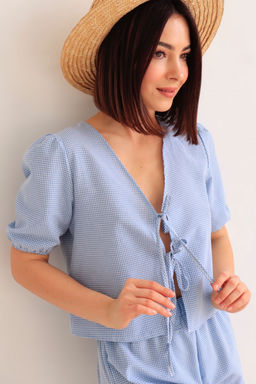 Martichelli Костюм в клетку голубой  фото 8