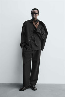 TEXTURED SUIT WAISTCOAT