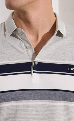 Футболка-поло F411-07-5174 grey melange - Fine joyce фото 4