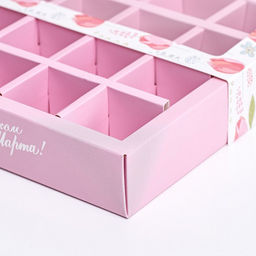 Коробка под 16 конфет ,  8 марта 17,7 х 17,7 х 3,8 см - UPAK LAND фото 5