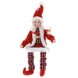 Игрушка набивная "Эльф", L15 W10 H60 см, 2в.