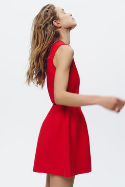 BELTED MINI KNIT DRESS - Zara фото 4