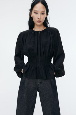 Blusa con detalle fruncido - H&m фото 2