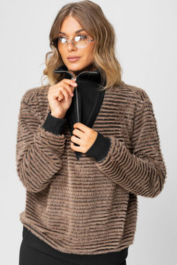 Костюм LAIKONY 383 табак+ черный  фото 4