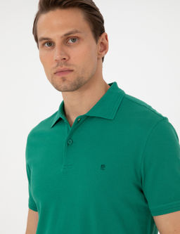 Ye_il Slim Fit Basic Ti__rt - Pierre cardin фото 2