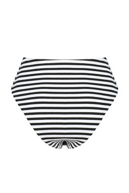 TRENDYOLMILLA Siyah-Beyaz Dokulu Yuksek Bel High Leg Hipster Bikini Alt? TBESS24BA00129 фото 11