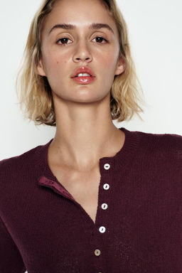 PLAIN KNIT CARDIGAN - Zara фото 12