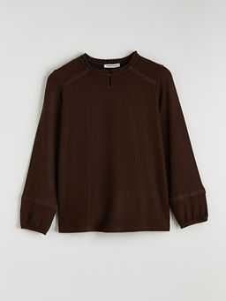 F?rf?rl? Bisiklet Yaka Nak??l? Bluz