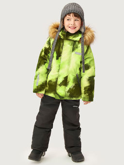 Костюм 7з2326 лайм/черный