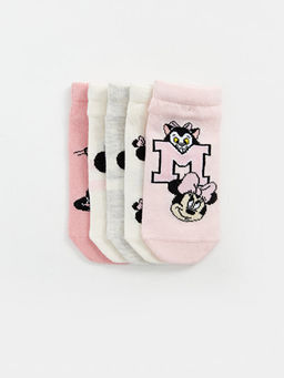 Minnie Mouse Desenli K?z ?ocuk Patik ?orap 5li - Waikiki фото 2