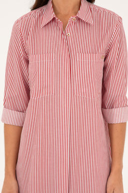 Женское тканое платье в красную полоску Неожиданная скидка в корзине - U.s. polo assn фото 5