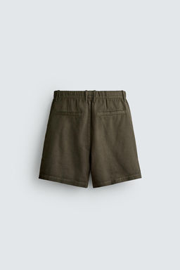 BERMUDA REGULAR FIT ALGOD?N - LYOCELL / Blanco roto - Zara фото 8