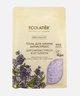 Ecolatier Organic Farm GREEN Соль д/ванн Антистресс д/снятия стресса и усталости 600гр пакет