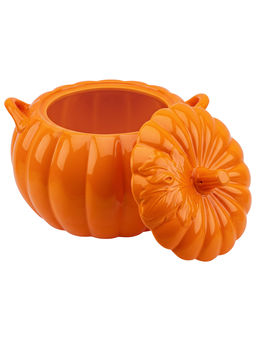 Кастрюля для запекания и сервировки 4 л 24,5*23,5*19 см Тыква с ручками + крышка, оранжевая - Elan gallery фото 6