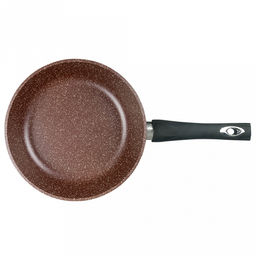 Сковорода с тефлоновым покрытием д26см "Шоколад", h7см, s0,42см, ручка из термостойкого пластика (Россия)