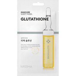 MISSHA Маска с глутатионом для выравнивания тона кожи MISSHA Mascure Whitening Solution sheet mask Glutathione, 28 мл