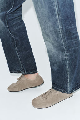 ZAPATO PLANO DEPORTIVO SERRAJE / Verde Caqui - Zara фото 3