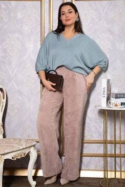 Брюки вельветовые Брауни (бежевые) Б14830-25М