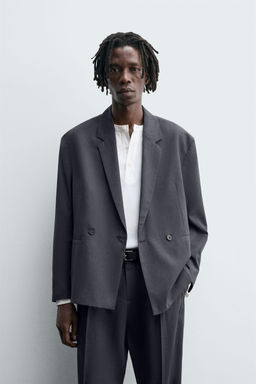 DOUBLE-BREASTED SUIT BLAZER - Zara фото 2