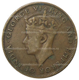 Монета 1 цент 1945 года Британский Гондурас