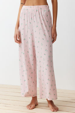 Trendyolmilla Pudra-Cok Renkli Cicekli Orme Pijama Tak?m? THMSS24PT00231 фото 10