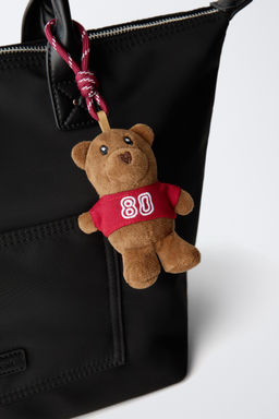NYLON TOTE BAG WITH BEAR CHARM - Zara фото 3