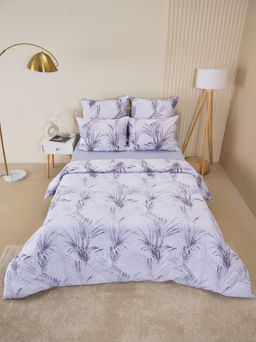 Постельное белье зима-лето из поплина с простыней на резинке - Ночная тишина Евро с прост.на резинке 180*200*25 (нав.70х70)