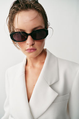BLAZER COMBINADA ENCAJE HOMBRERAS / Blanco roto - Zara фото 3