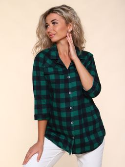 М377 Рубашка Рандеву (ярко-зеленый) - Иванушка-трикотаж фото 5