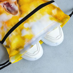 Мешок для обуви «Забавный корги» (с карманом) 41×31 см